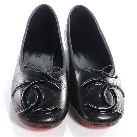 chanel quilted ballerina flats|chanel ballet flats size 41.